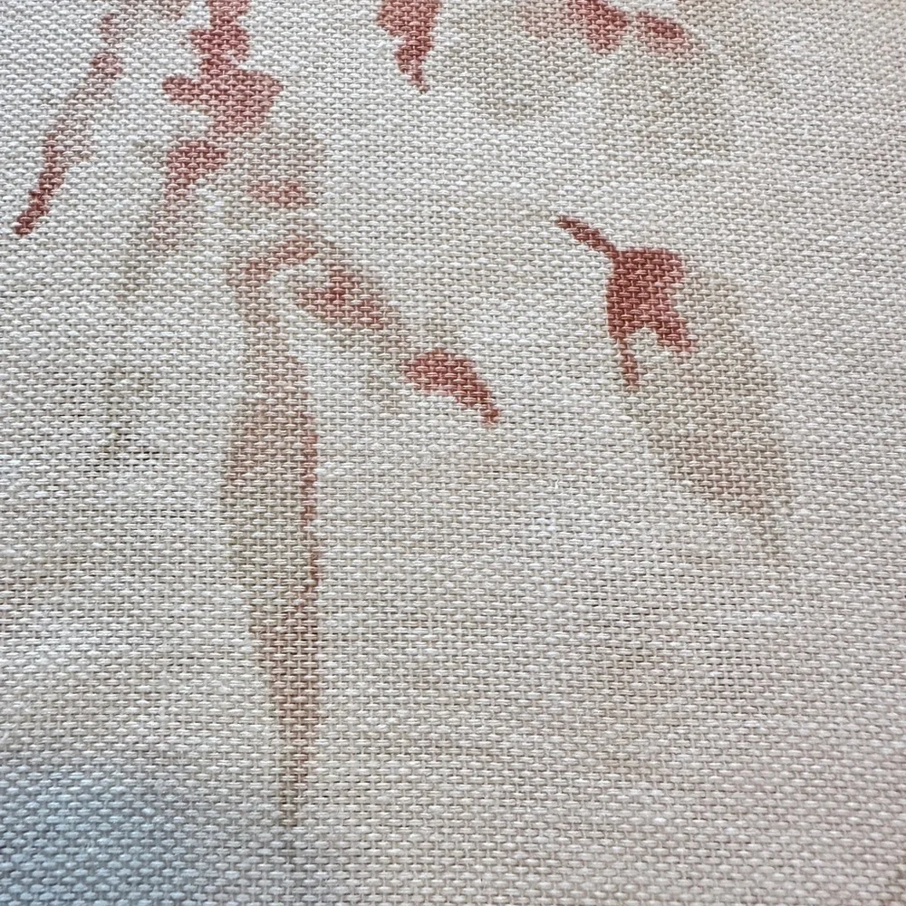 NWT - Ralph Lauren Elegant Cream/Tan/Rust flower Shower Curtain (70x72)